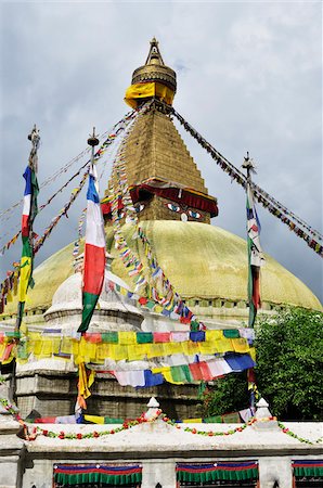 Stupa at Boudhanath, Bagmati Zone, Madhyamanchal, Nepal Stock Photo - Rights-Managed, Code: 700-03737508