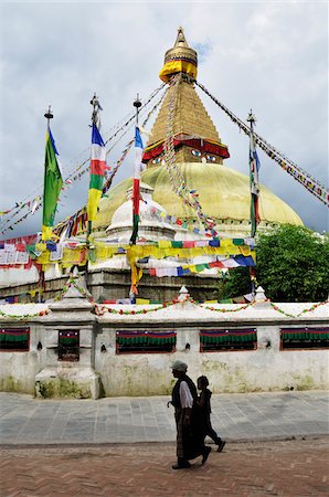 simsearch:600-03737714,k - Stupa at Boudhanath, Bagmati Zone, Madhyamanchal, Nepal Foto de stock - Con derechos protegidos, Código: 700-03737503