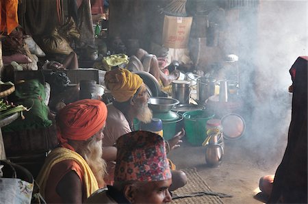 Sadhus, Pashupatinath Temple, Kathmandu, Bagmati, Madhyamanchal, Nepal Stock Photo - Rights-Managed, Code: 700-03737826