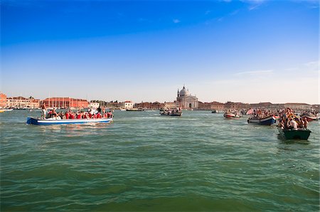 Boats on Grand Canal at Redentore Festival, Venice, VEneto, Italy Stock Photo - Rights-Managed, Code: 700-03738010