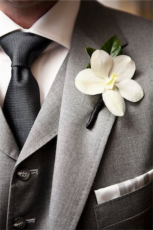 Close-Up of Boutonniere on Man's Suit Stock Photo - Rights-Managed, Code: 700-03738513