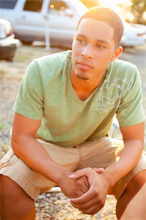 Young Man at Drive-In Theatre Stock Photo - Rights-Managed, Code: 700-03738548