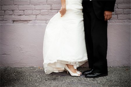 dress shoe - Bride and Groom's Feet Stock Photo - Rights-Managed, Code: 700-03739051