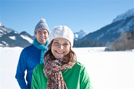 Couple Outdoors in Winter Stock Photo - Rights-Managed, Code: 700-03739223