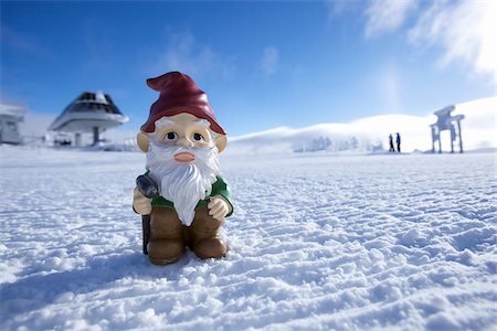 simsearch:700-03739482,k - Garden Gnome at Ski Resort Stock Photo - Rights-Managed, Code: 700-03739362