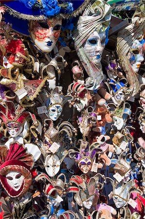 Souvenir Masks, Venice, Veneto, Italy Foto de stock - Con derechos protegidos, Código: 700-03732461