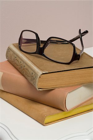 Still Life of Books and Reading Glasses Stock Photo - Rights-Managed, Code: 700-03762521