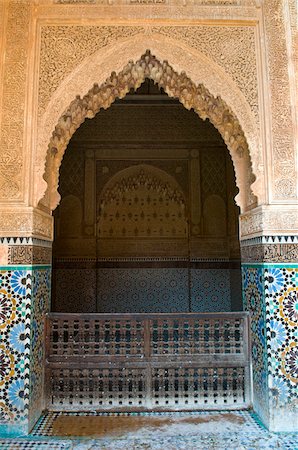 Saadian Tombs, Marrakech, Morocco Stock Photo - Rights-Managed, Code: 700-03778094