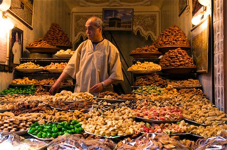 food market in africa - Dried Fruit Seller in the Souk, Medina, Medina, Marrakesh, Morocco Stock Photo - Rights-Managed, Code: 700-03778142