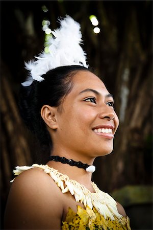 simsearch:700-03814131,k - Portrait of Traditional Dancer at Tonga National Cultural Centre, Nuku'alofa, Tongatapu, Kingdom of Tonga Stock Photo - Rights-Managed, Code: 700-03814163