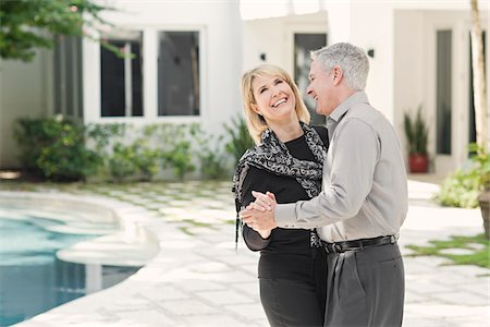 senior citizens pool - Couple Slow Dancing Stock Photo - Rights-Managed, Code: 700-03814488