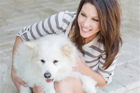 simsearch:700-03814393,k - Woman with Dog Stock Photo - Rights-Managed, Code: 700-03814707