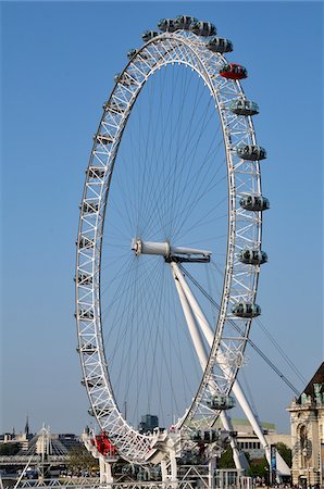 famous place in london - London Eye, London, England Stock Photo - Rights-Managed, Code: 700-03836377