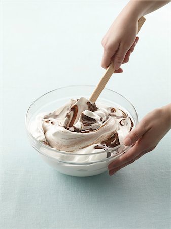 swirls - Woman Making Meringue Stock Photo - Rights-Managed, Code: 700-03865330