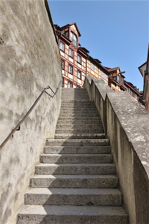simsearch:700-03891116,k - Stairs in Historic Town, Meersburg, Baden-Wurttemberg, Germany Stock Photo - Rights-Managed, Code: 700-03891106