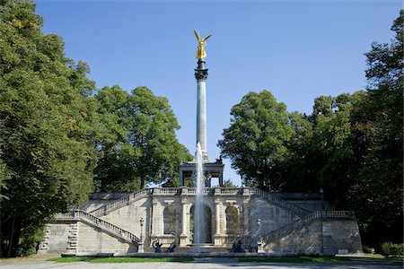 simsearch:700-03865654,k - Angel of Peace Monument, Maximilian Park, Bogenhausen, Munich, Germany Stock Photo - Rights-Managed, Code: 700-03901065