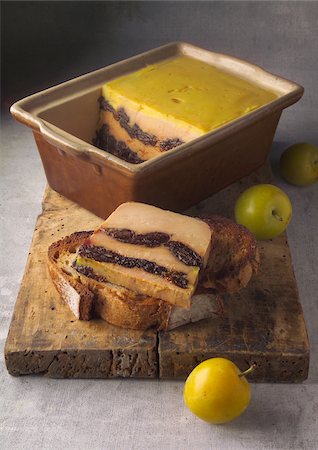 simsearch:825-05985428,k - Prune,mirabelle plum and Foie gras terrine Stock Photo - Rights-Managed, Code: 825-05814053