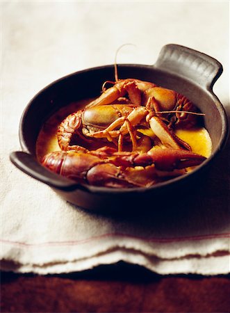 Crayfish with creamy sauce Stock Photo - Rights-Managed, Code: 825-05814747