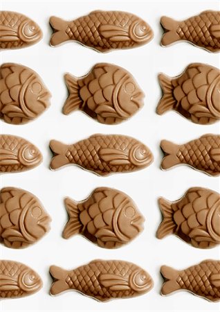 simsearch:825-06047612,k - Chocolate fish Stock Photo - Rights-Managed, Code: 825-05815824