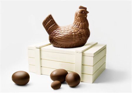 simsearch:825-06047612,k - Chocolate chicken and egg Stock Photo - Rights-Managed, Code: 825-05815822