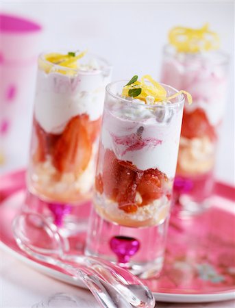 Strawberry trifle Stock Photo - Rights-Managed, Code: 825-05812107
