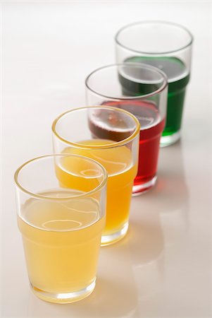 simsearch:825-03628865,k - Assorted glasses of syrups Stock Photo - Rights-Managed, Code: 825-05812682