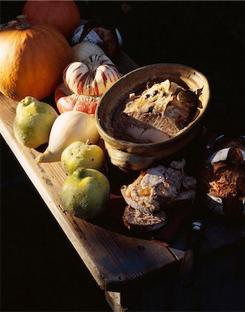 Pheasant and walnut terrine Stock Photo - Rights-Managed, Code: 825-05813041