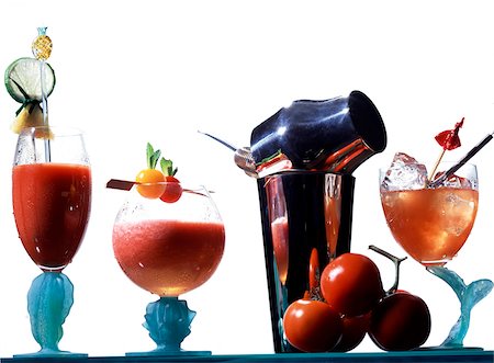 simsearch:825-03628865,k - selection of tomato cocktail drinks Stock Photo - Rights-Managed, Code: 825-05985864