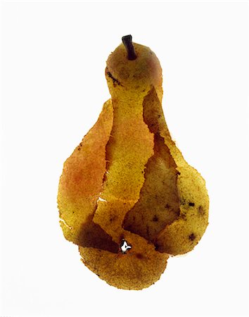 fruit computer graphic - Reconstructed pear and peel Stock Photo - Rights-Managed, Code: 825-05988382