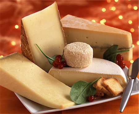 assorted cheeses Stock Photo - Rights-Managed, Code: 825-05988623