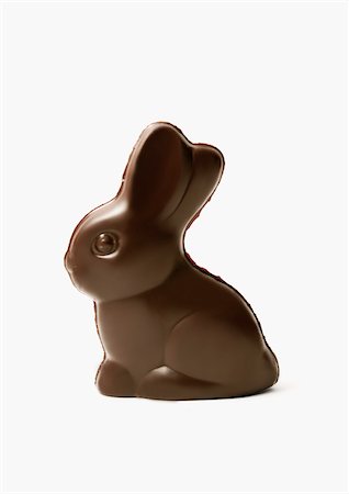 simsearch:825-06047612,k - Dark chocolate rabbit Stock Photo - Rights-Managed, Code: 825-06047610