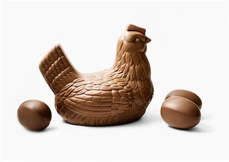 simsearch:825-06047612,k - Chocolate chicken and eggs Stock Photo - Rights-Managed, Code: 825-06047611