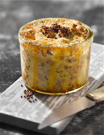 simsearch:652-03804848,k - Rabbit and mustard seed terrine Stock Photo - Rights-Managed, Code: 825-06048801