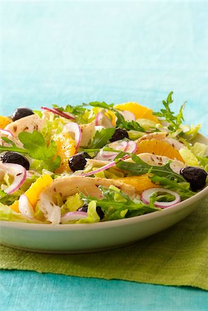 simsearch:825-07522085,k - Chicken and orange salad Stock Photo - Rights-Managed, Code: 825-06315362
