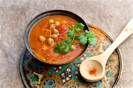 Oriental-style tomato soup Stock Photo - Rights-Managed, Code: 825-06316589