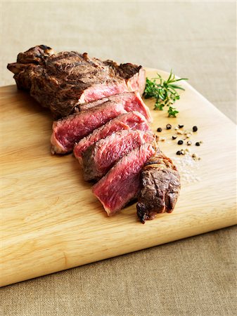 simsearch:825-05985428,k - Grilled entrecôte Stock Photo - Rights-Managed, Code: 825-06316943