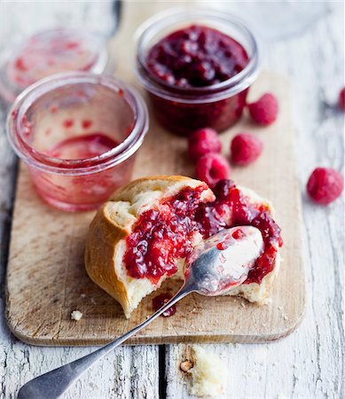 Raspberry jam Stock Photo - Rights-Managed, Code: 825-06317009