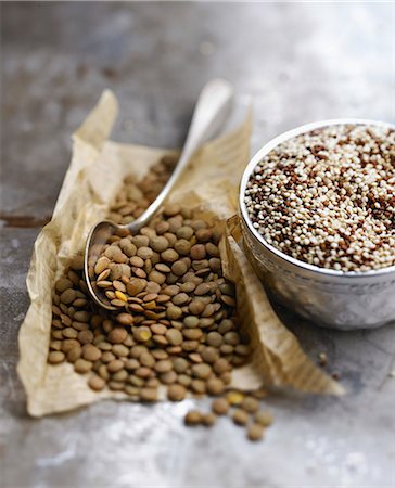 Lentils and quinoa Stock Photo - Rights-Managed, Code: 825-06816727