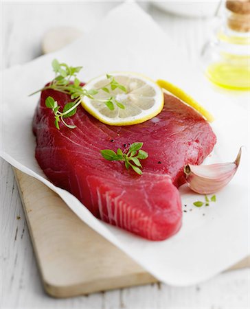 simsearch:825-05812193,k - Raw tuna Stock Photo - Rights-Managed, Code: 825-06816728