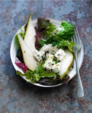 simsearch:825-05814612,k - Pear and roquefort salad Stock Photo - Rights-Managed, Code: 825-06816967