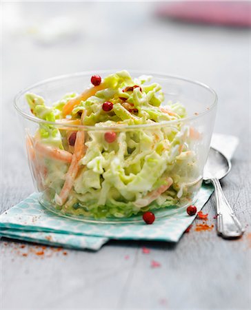 Light coleslaw Stock Photo - Rights-Managed, Code: 825-06817021