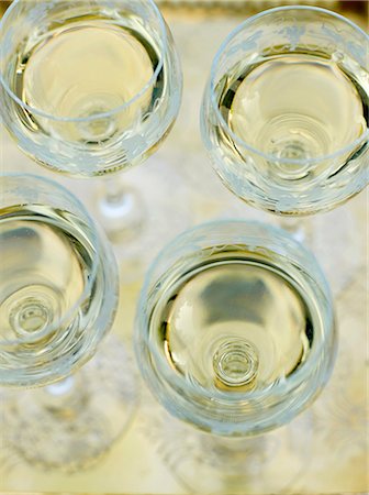 simsearch:825-05985931,k - Glasses of white wine Stock Photo - Rights-Managed, Code: 825-06817464