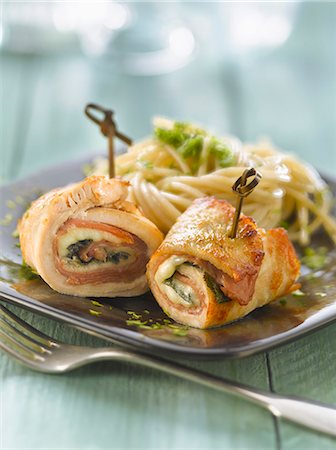 simsearch:825-07522085,k - Chicken Saltimbocca Stock Photo - Rights-Managed, Code: 825-06817869