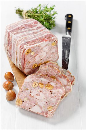 simsearch:652-03804848,k - Rabbit and hazelnut terrine Stock Photo - Rights-Managed, Code: 825-07076910