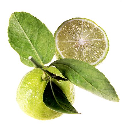 simsearch:825-05812193,k - Cut-out limes Stock Photo - Rights-Managed, Code: 825-07077271