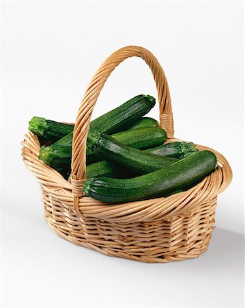 Basket of zucchinis Stock Photo - Rights-Managed, Code: 825-07077393