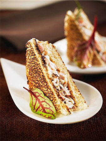 simsearch:825-07649320,k - Chatka,boiled ham,lettuce and mayonnaise toasted sandwich Stock Photo - Rights-Managed, Code: 825-07077676