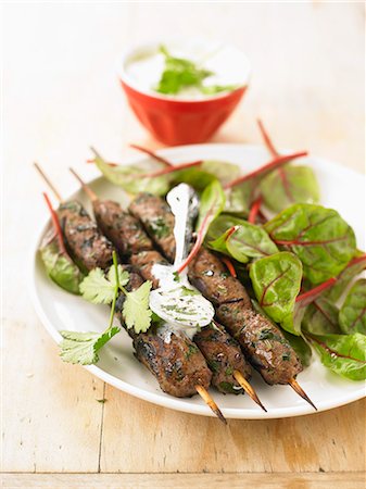 simsearch:825-06316883,k - Beef kefta brochettes Stock Photo - Rights-Managed, Code: 825-07522890