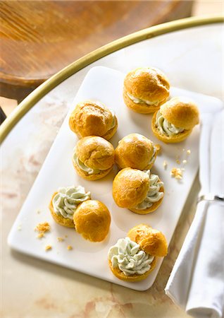 simsearch:825-05814612,k - Chouquettes with roquefort Stock Photo - Rights-Managed, Code: 825-07522979