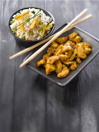 simsearch:825-05990354,k - Curried pork with Cantonese rice Stock Photo - Rights-Managed, Code: 825-07523137